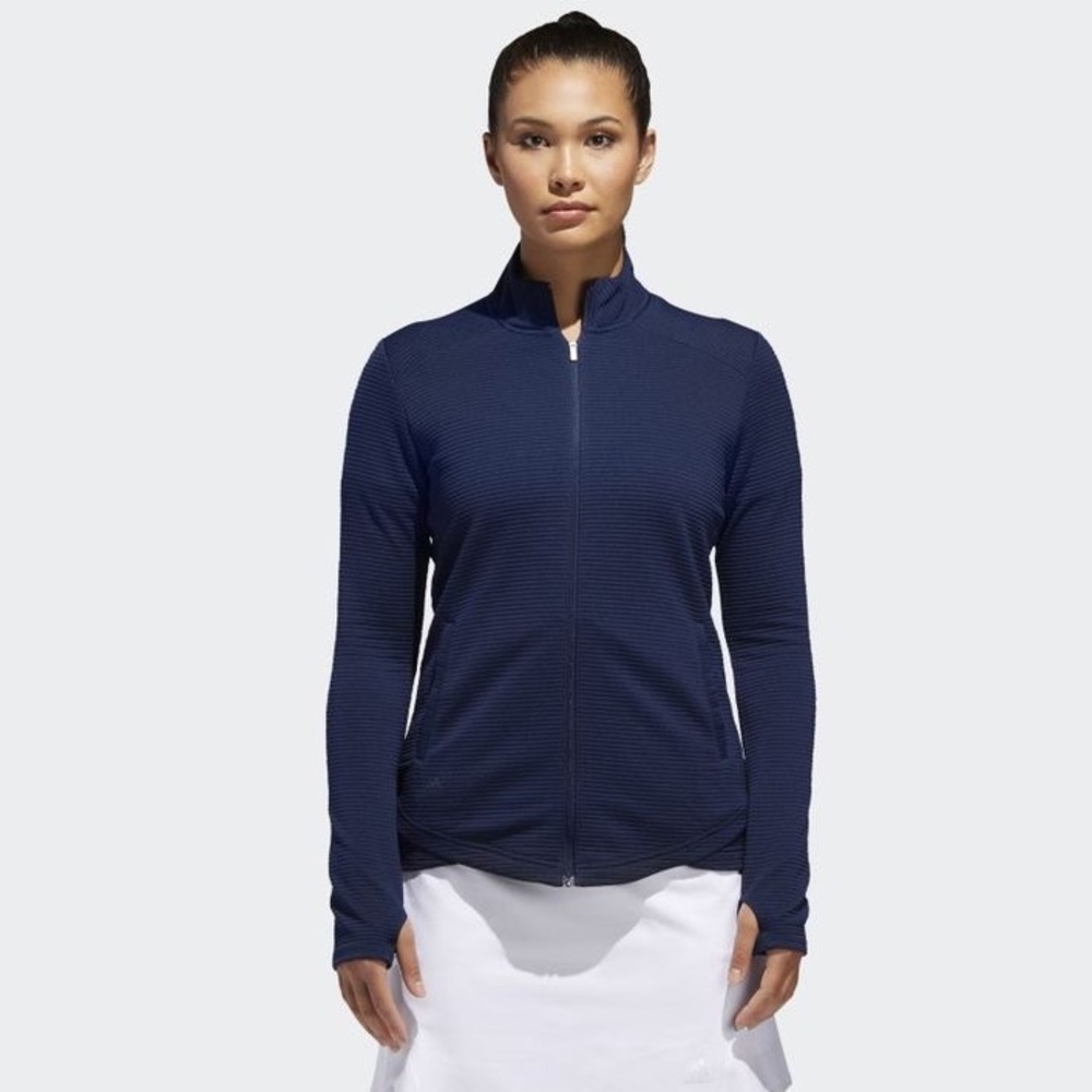 Adidas Golf Textured Full-Zip Jacket